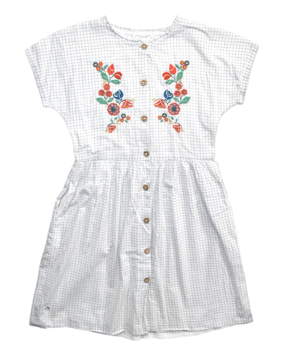 A White Short Sleeve Dresses from Chateau de Sable in size 12Y for girl. (Front View)