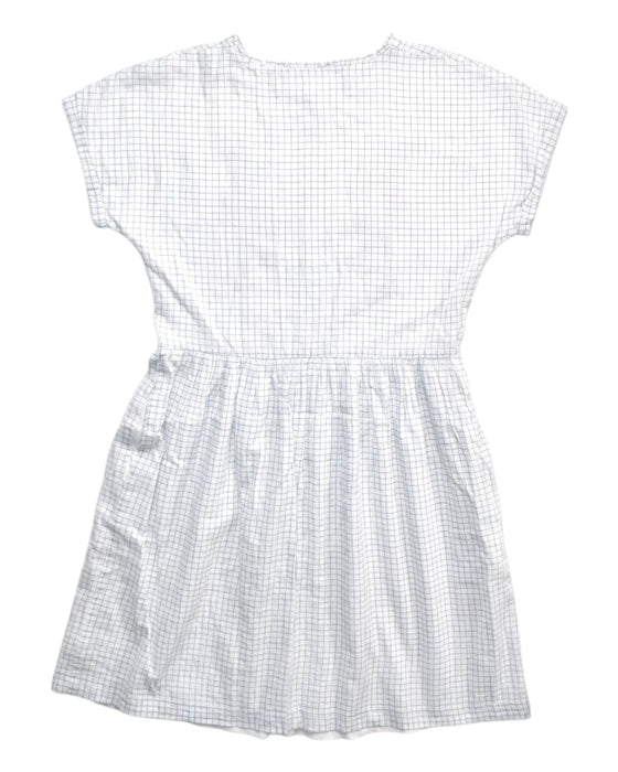 A White Short Sleeve Dresses from Chateau de Sable in size 12Y for girl. (Back View)