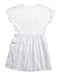 A White Short Sleeve Dresses from Chateau de Sable in size 12Y for girl. (Back View)