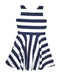 A Navy Sleeveless Dresses from Polo Ralph Lauren in size 12Y for girl. (Front View)
