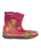 A Pink Booties from Pom d’Api in size 3T for girl. (Front View)