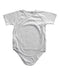 A Grey Short Sleeve Bodysuits from Mori in size 12-18M for boy. (Front View)