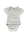 A White Short Sleeve Bodysuits from Oeteo in size 6-12M for neutral. (Front View)