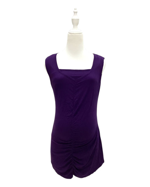 A Purple Sleeveless Dresses from Annee Matthew in size Maternity-S for maternity. (Front View)