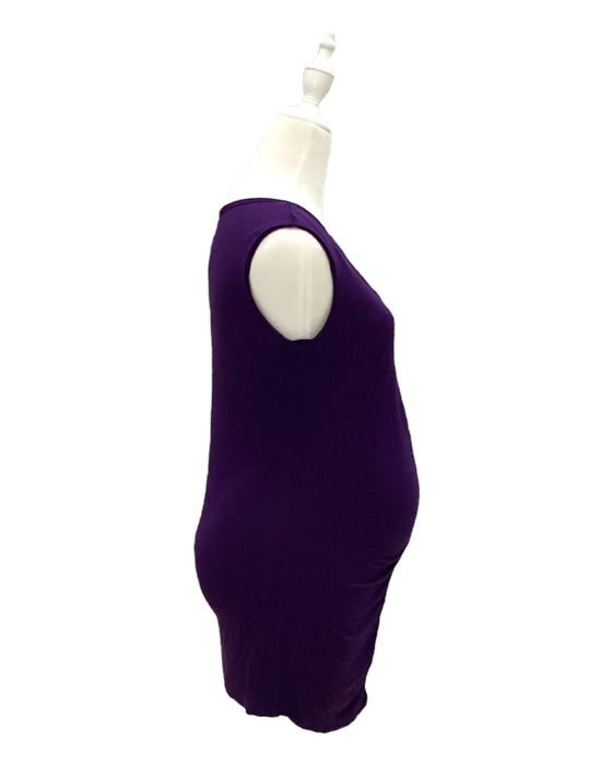 A Purple Sleeveless Dresses from Annee Matthew in size Maternity-S for maternity. (Back View)
