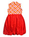 A Red Sleeveless Dresses from Little Qipao in size 9Y for girl. (Back View)