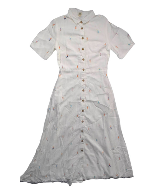 A White Short Sleeve Dresses from Chubby Chubby in size 9Y for girl. (Front View)