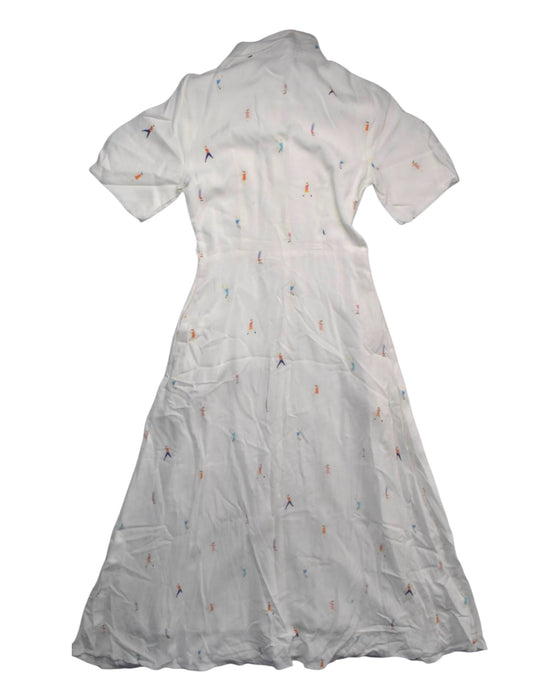 A White Short Sleeve Dresses from Chubby Chubby in size 9Y for girl. (Back View)