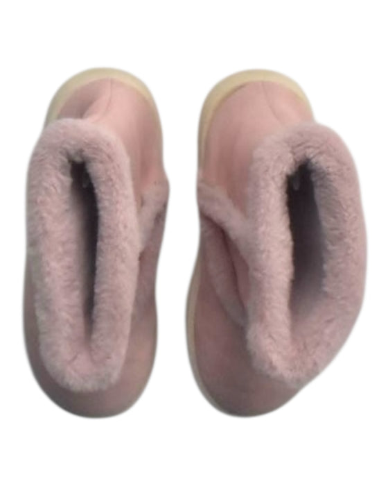A Pink Booties from Charles & Keith in size 7Y for girl. (Back View)