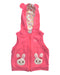 A Pink Outerwear Vests from Miki House in size 6T for girl. (Front View)