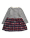 A Multicolour Long Sleeve Dresses from Miki House in size 3T for girl. (Back View)