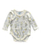A Multicolour Long Sleeve Bodysuits from Retykle in size 0-3M for girl. (Front View)