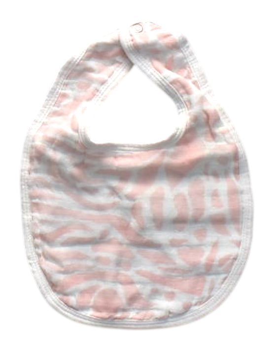 A Pink Bibs from Aden & Anais in size O/S for neutral. (Front View)