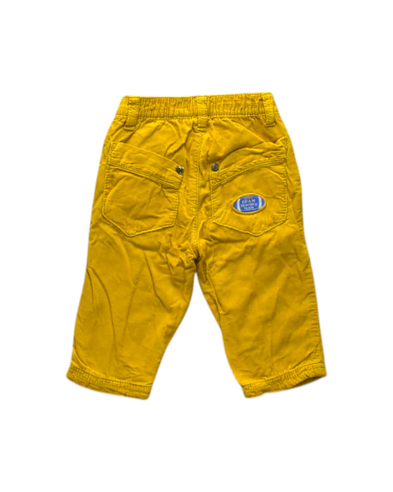 A Yellow Casual Pants from Du Pareil au même in size 3-6M for neutral. (Back View)