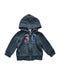 A Navy Hooded Sweatshirts from Grain de Blé in size 3-6M for boy. (Front View)