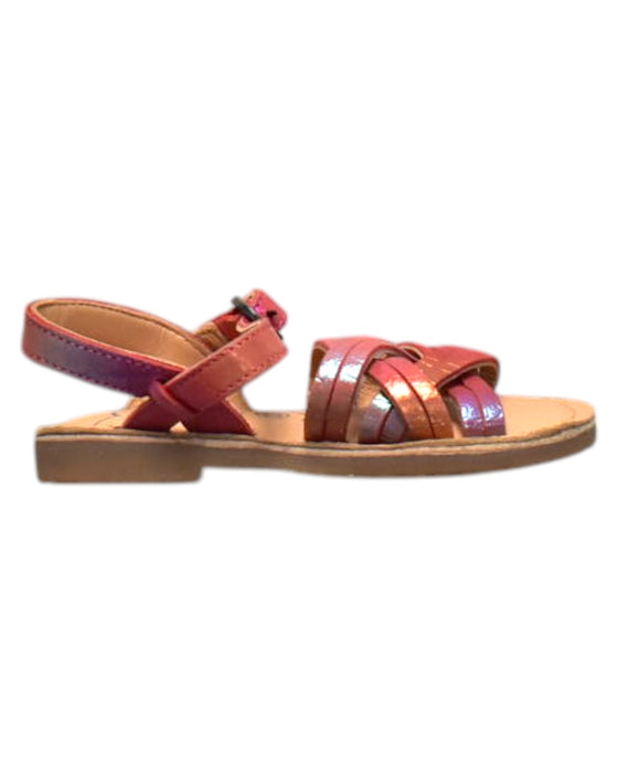 A Pink Sandals from Vertbaudet in size 18-24M for girl. (Front View)