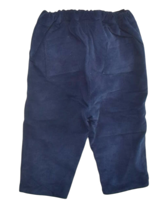 A Navy Casual Pants from The Little White Company in size 6-12M for boy. (Back View)