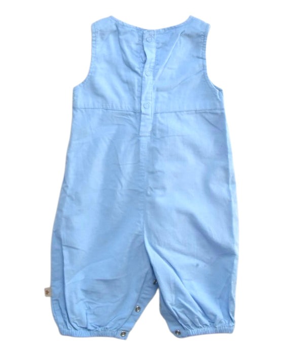 A Blue Sleeveless Rompers from Jojo Maman Bébé in size 3-6M for girl. (Back View)
