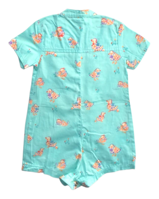 A Blue Short Sleeve Rompers from Elly in size 6-12M for boy. (Back View)