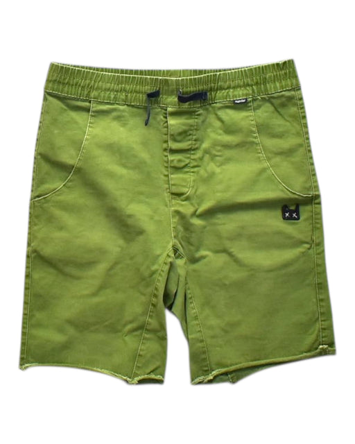 A Green Shorts from Munster in size 12Y for boy. (Front View)