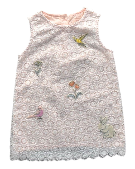 A Pink Sleeveless Dresses from Gingersnaps in size 12-18M for girl. (Front View)