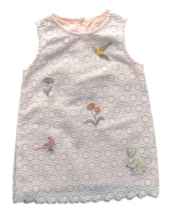 A Pink Sleeveless Dresses from Gingersnaps in size 12-18M for girl. (Front View)