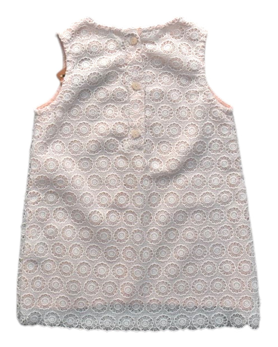 A Pink Sleeveless Dresses from Gingersnaps in size 12-18M for girl. (Back View)