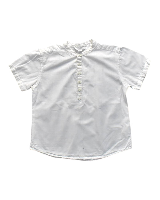 A White Short Sleeve Shirts from Chateau de Sable in size 6T for boy. (Front View)