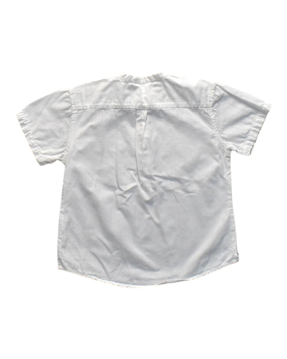 A White Short Sleeve Shirts from Chateau de Sable in size 6T for boy. (Back View)