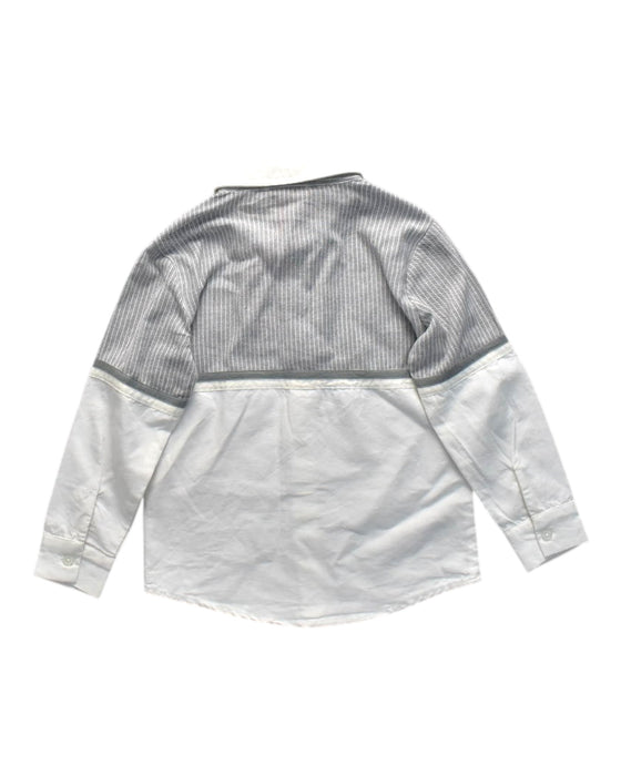 A Grey Long Sleeve Shirts from Angel and Rocket in size 6T for boy. (Back View)