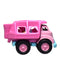 A Pink Cars Trucks Trains & Remote Control from Green Toys in size O/S for neutral. (Front View)