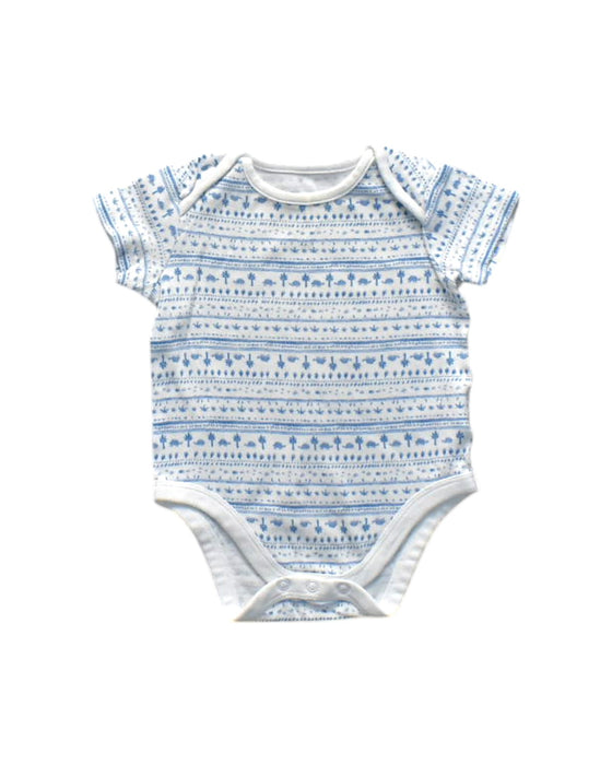 A Blue Short Sleeve Bodysuits from Mothercare in size 6-12M for girl. (Front View)