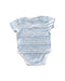 A Blue Short Sleeve Bodysuits from Mothercare in size 6-12M for girl. (Back View)