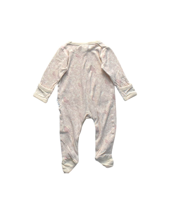 A White Onesies from Aster & Oak in size 6-12M for girl. (Back View)