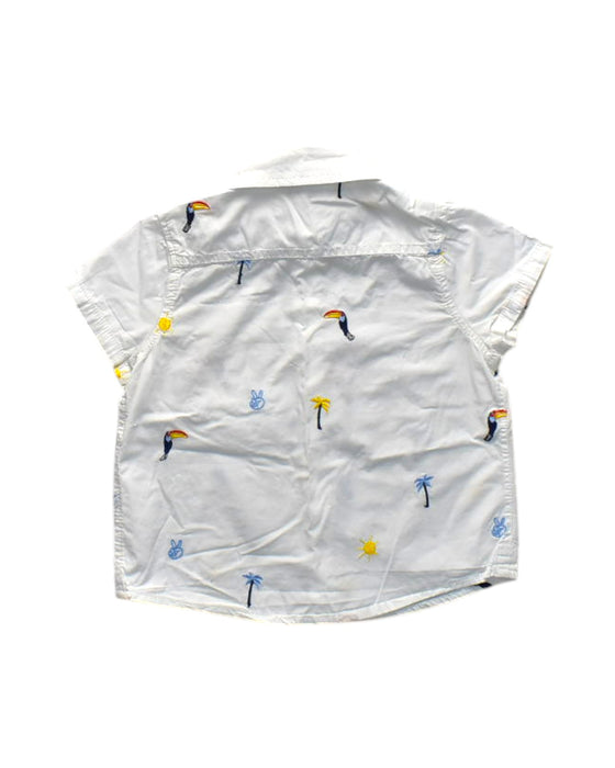 A White Short Sleeve Shirts from Seed in size 2T for neutral. (Back View)
