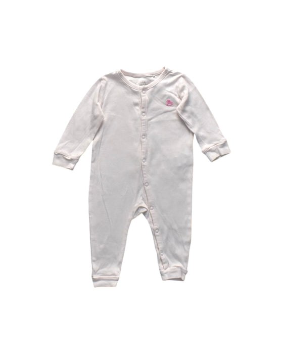 A White Onesies from PONEY in size 6-12M for neutral. (Back View)