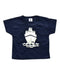 A Navy Short Sleeve T Shirts from Petit Bateau in size 3-6M for boy. (Front View)
