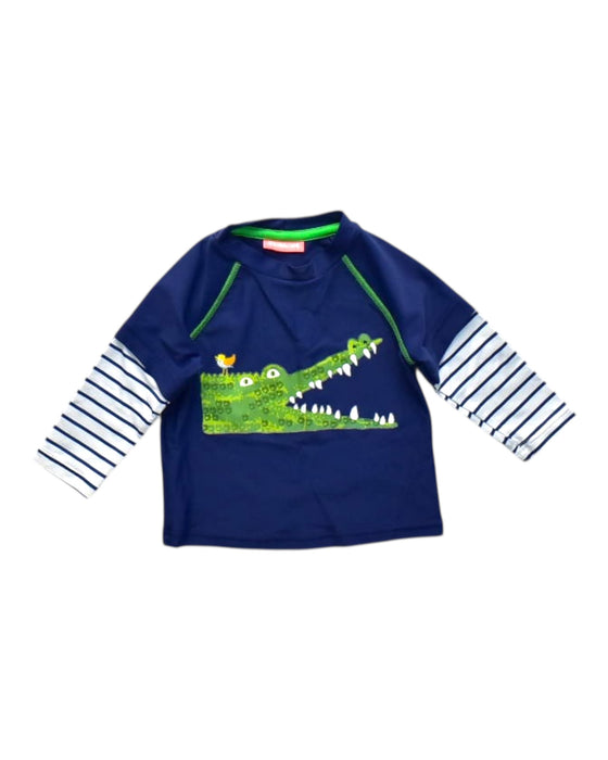A Navy Rash Guards from Sunuva in size 3-6M for boy. (Front View)