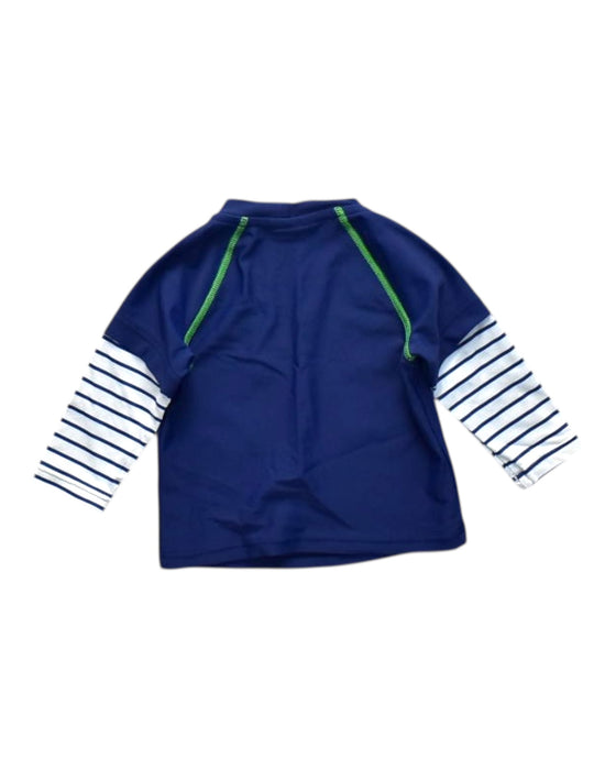 A Navy Rash Guards from Sunuva in size 3-6M for boy. (Back View)