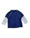 A Navy Rash Guards from Sunuva in size 3-6M for boy. (Back View)