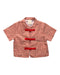 A Red Short Sleeve Shirts from Elly in size 6-12M for boy. (Front View)