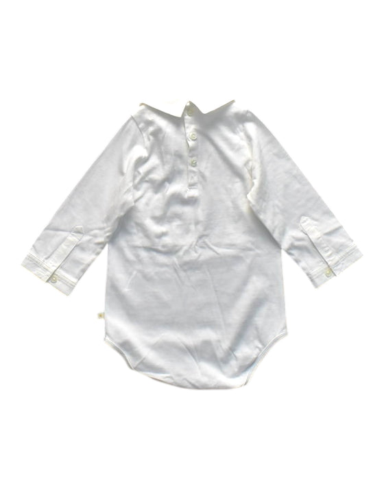A White Long Sleeve Bodysuits from Benebene in size 6-12M for neutral. (Back View)