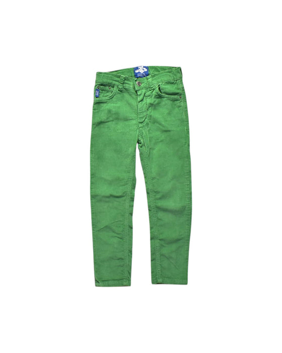 A Green Casual Pants from Thomas Brown in size 5T for boy. (Front View)