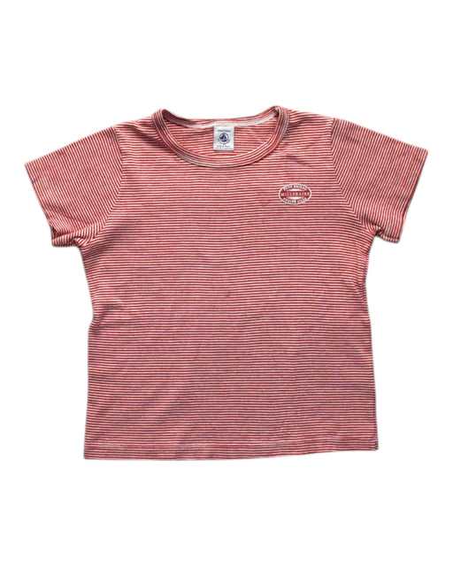 A Red Short Sleeve T Shirts from Petit Bateau in size 6T for neutral. (Front View)