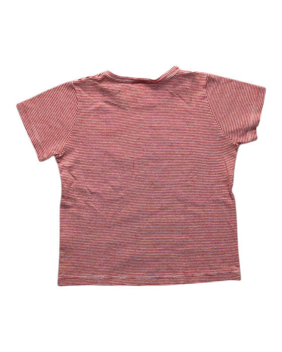 A Red Short Sleeve T Shirts from Petit Bateau in size 6T for neutral. (Back View)