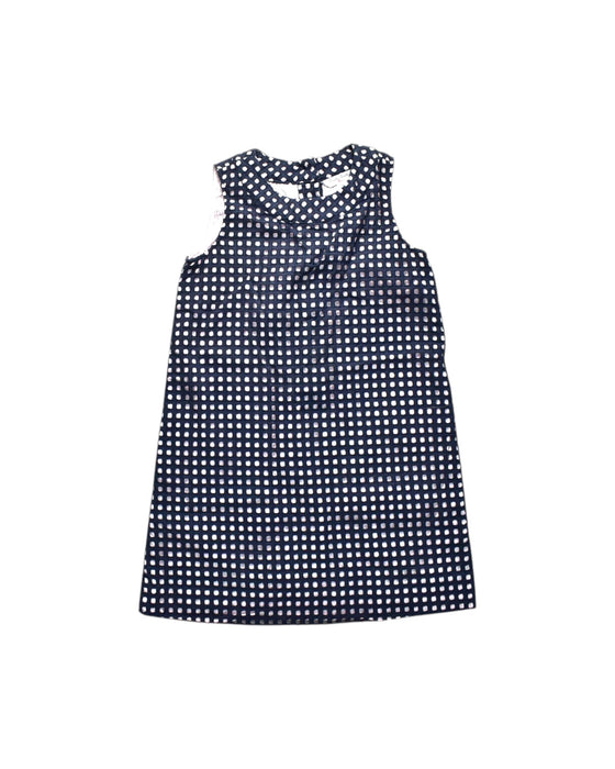 A Navy Sleeveless Dresses from Brooks Brothers in size 10Y for girl. (Front View)