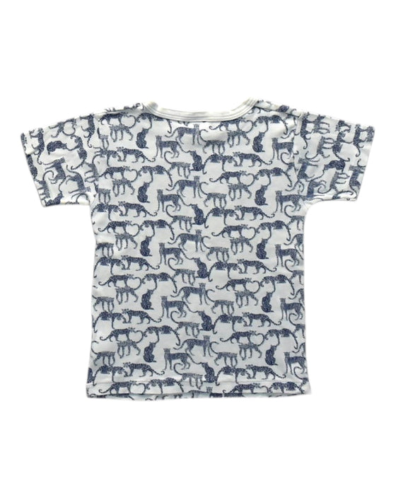 A White Short Sleeve T Shirts from Petit Bateau in size 5T for boy. (Back View)
