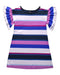 A Multicolour Short Sleeve Dresses from Tea in size 5T for girl. (Front View)