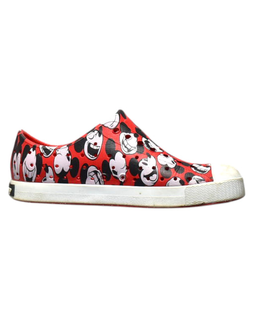 A Red Sneakers from Native Shoes in size 7Y for girl. (Front View)