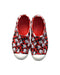 A Red Sneakers from Native Shoes in size 7Y for girl. (Back View)